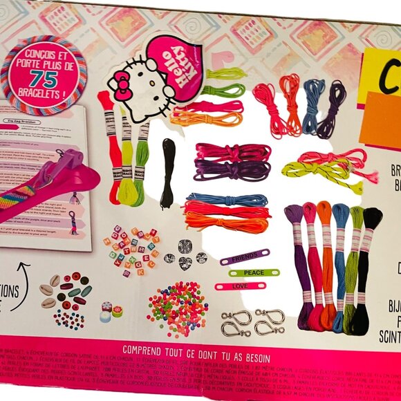 DIY Cord Creations Jewelry Kit For Kids 6+  Multicolor String Bead Set  Over 75 - Picture 3 of 6